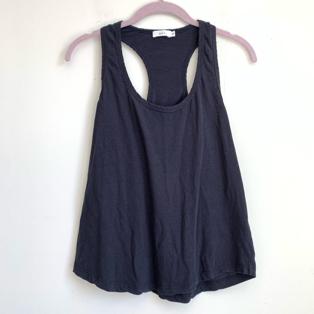 A.L.C. 100% Cotton Cut Out Tank Top in Navy Size XS